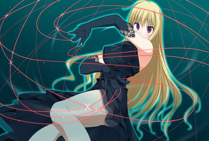 Blonde Anime Girl — Teal