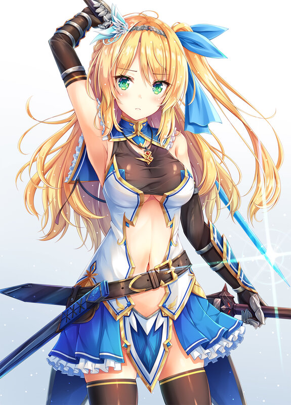 Blonde Anime Girl Warrior