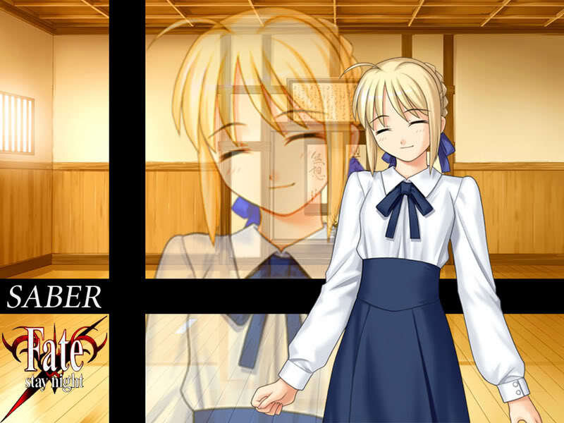 Blonde Anime Girl — White, Calm, School Uniform