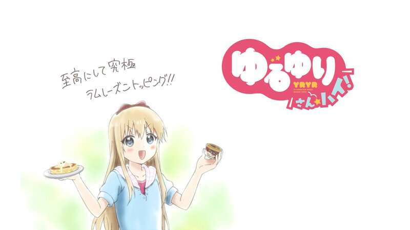 Blonde Anime Girl — White, Cheerful, Food