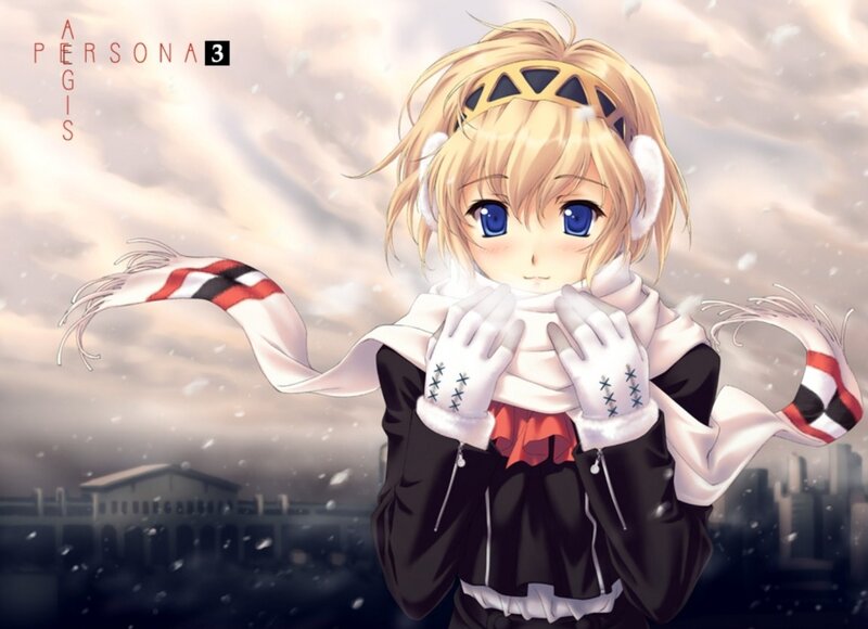 Blonde Anime Girl — White, Cold