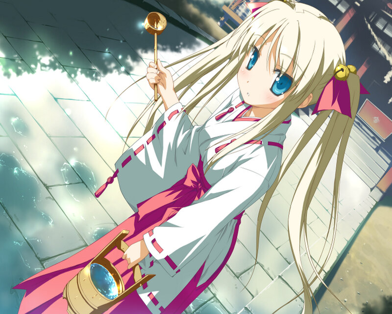 Blonde Anime Girl — White, Dramatic, Scoop