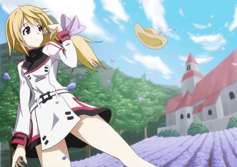 Blonde Anime Girl — White, Serene