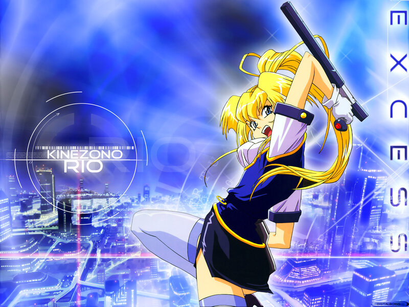 Blonde Anime Girl with Bat