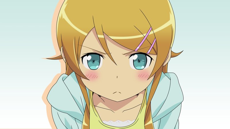 blonde anime girl with blue eyes