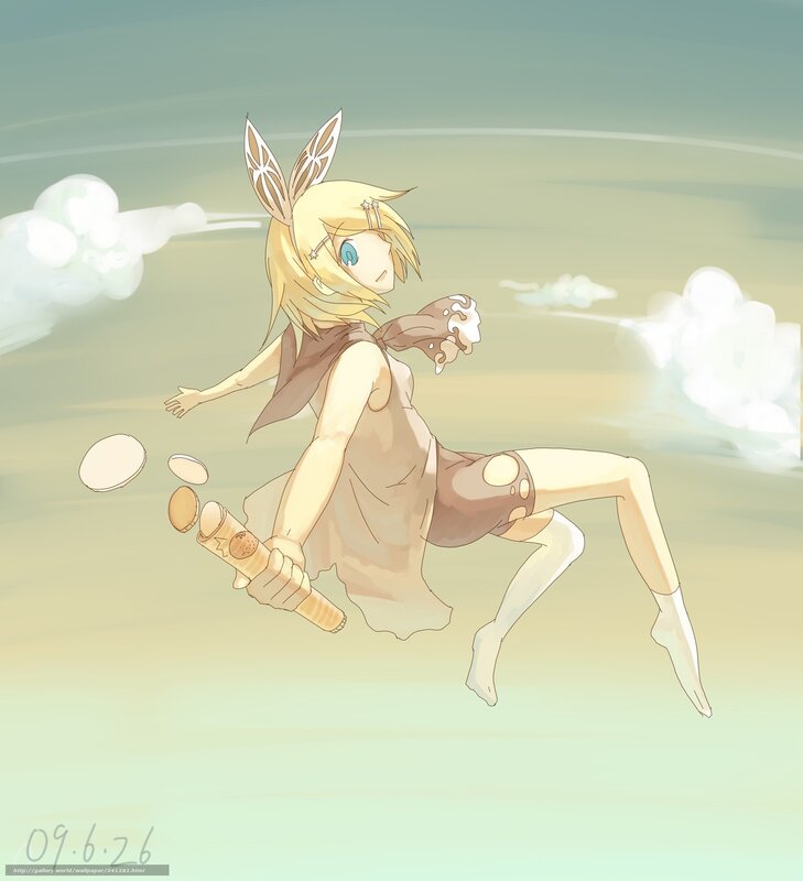 blonde anime girl with bunny ears