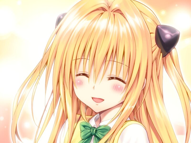 blonde anime girl with cat ears