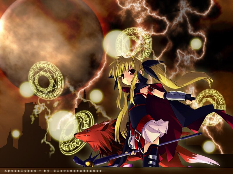 Blonde Anime Girl with Fox