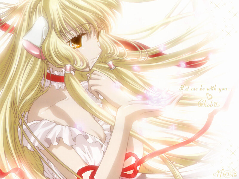 blonde anime girl with glowing hands