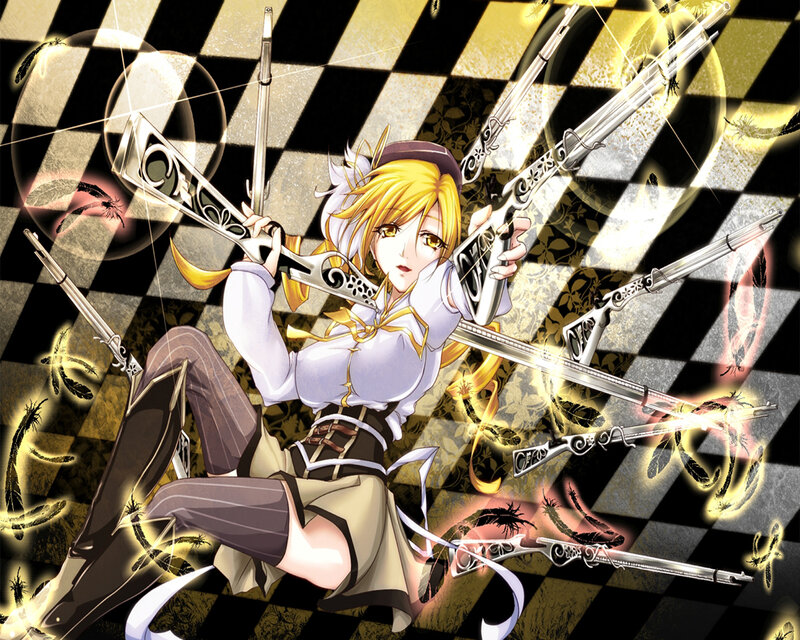 Blonde Anime Girl with Guns