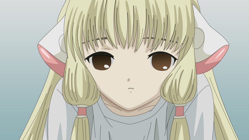 blonde anime girl with horns