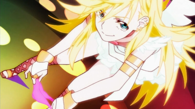 blonde anime girl with sword