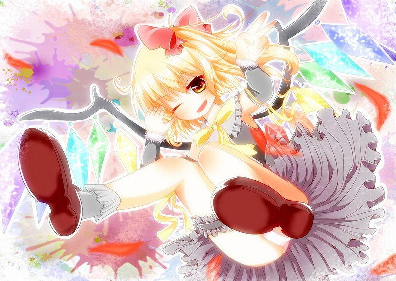 blonde anime girl with sword