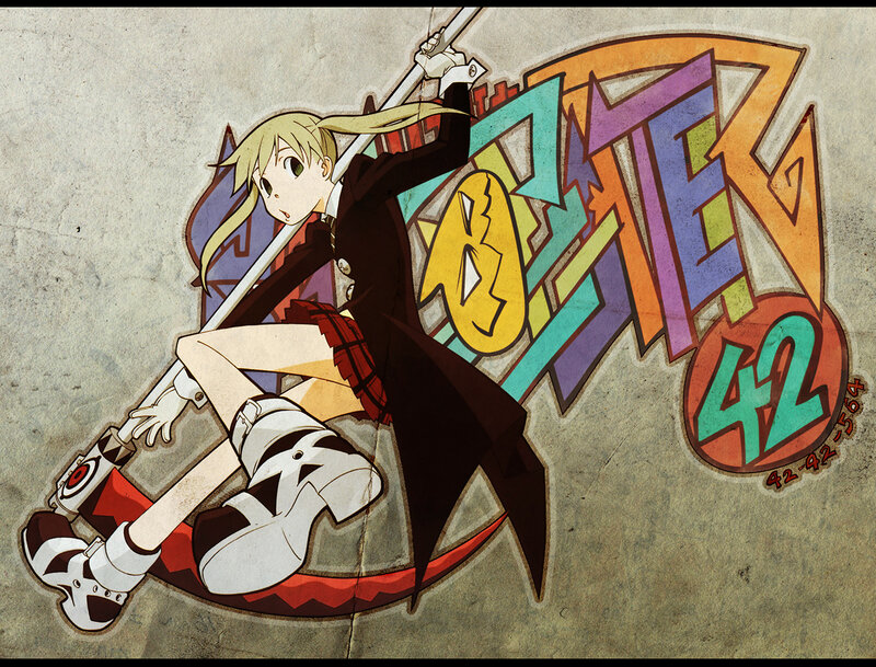 Blonde Anime Girl with Sword — Brown, Dynamic