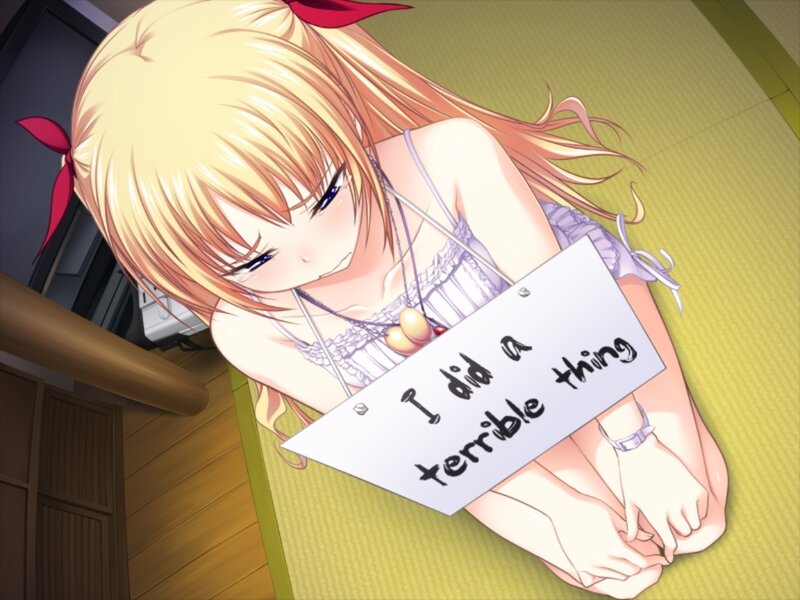 Blonde Anime Girl — Yellow, Apologetic