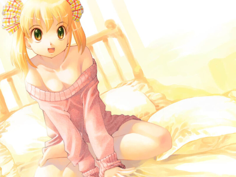 Blonde Anime Girl — Yellow, Bright, Morning
