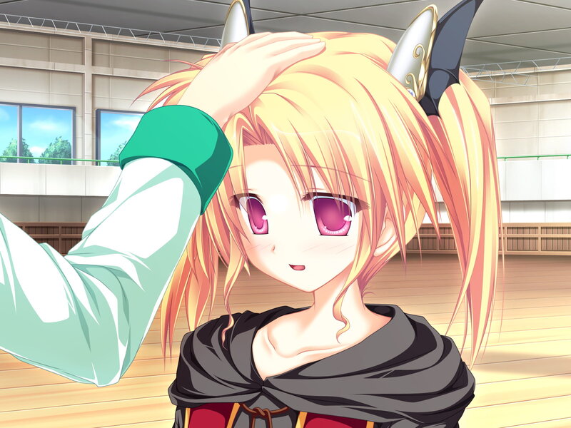Blonde Anime Girl — Yellow, Calm, Afternoon, Cat Ears