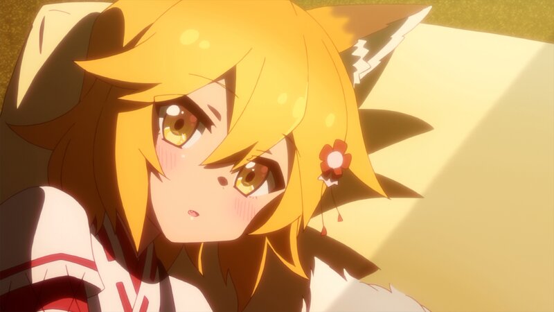 Blonde Anime Girl — Yellow, Calm, Afternoon, Fox Ears