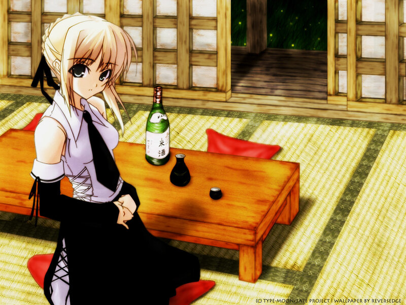 Blonde Anime Girl — Yellow, Calm, Night
