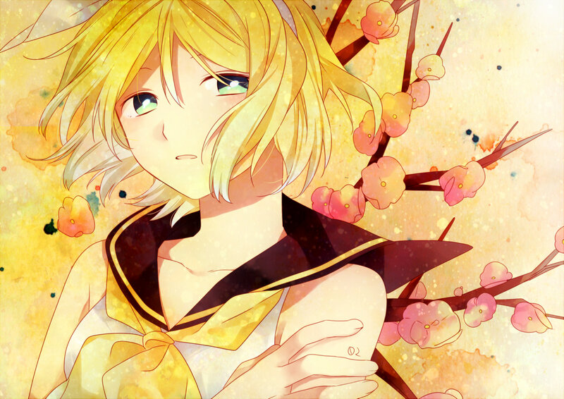 Blonde Anime Girl — Yellow, Calm, Spring