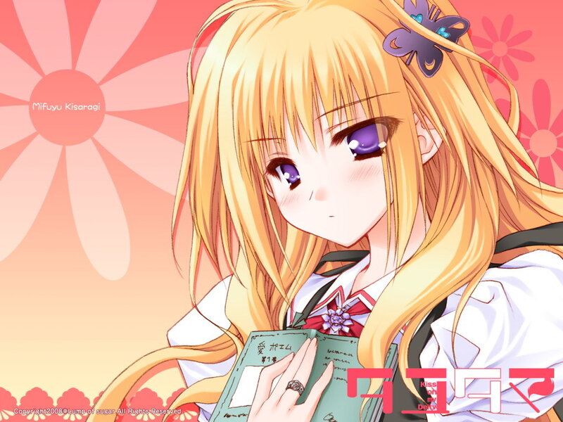Blonde Anime Girl — Yellow, Calm, Sunset