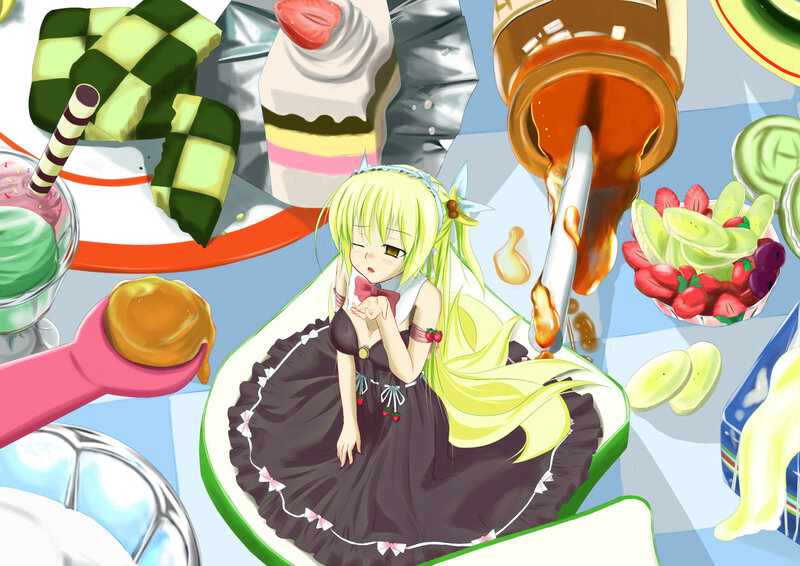 Blonde Anime Girl — Yellow, Chaotic