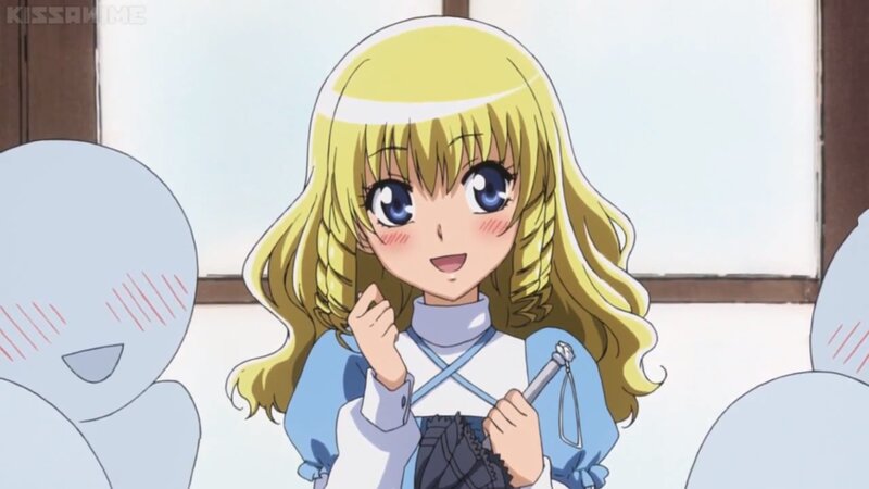 Blonde Anime Girl — Yellow, Cheerful, Anime Character