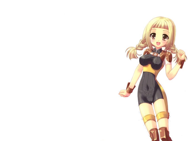 Blonde Anime Girl — Yellow, Cheerful, Pigtails