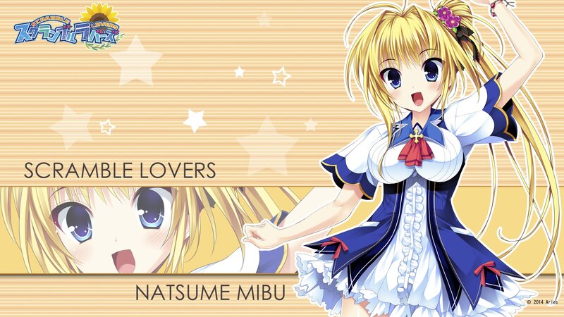 Blonde Anime Girl — Yellow, Cheerful, Sunflower