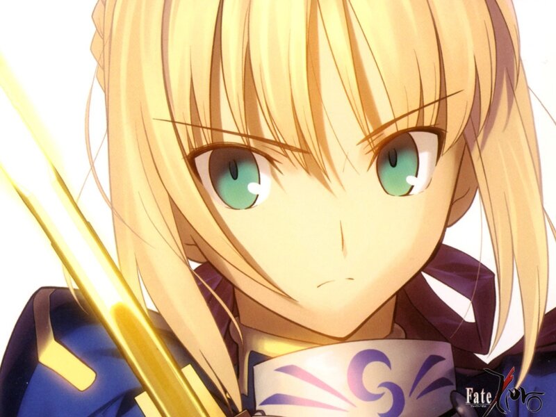 Blonde Anime Girl — Yellow, Determined
