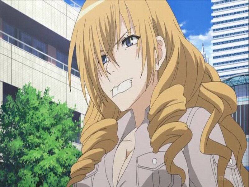 Blonde Anime Girl — Yellow, Dramatic, Afternoon