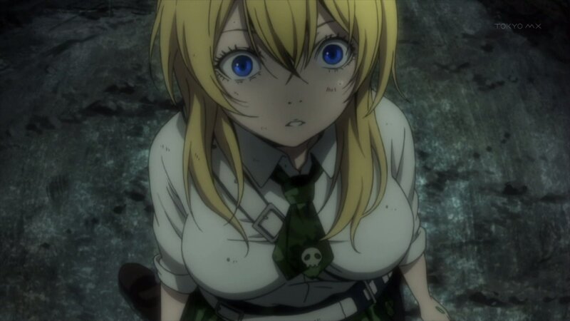 Blonde Anime Girl — Yellow, Dramatic, Blue Eyes