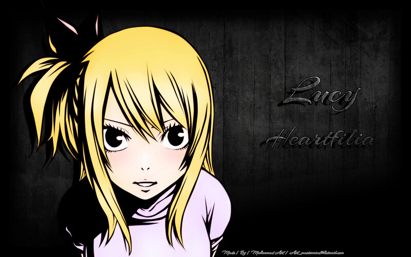 Blonde Anime Girl — Yellow, Dramatic, Cat Ears, Text