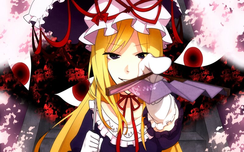 Blonde Anime Girl — Yellow, Dramatic, Chopsticks