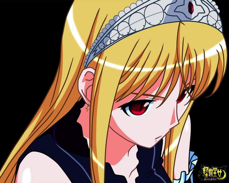 Blonde Anime Girl — Yellow, Dramatic, Crown