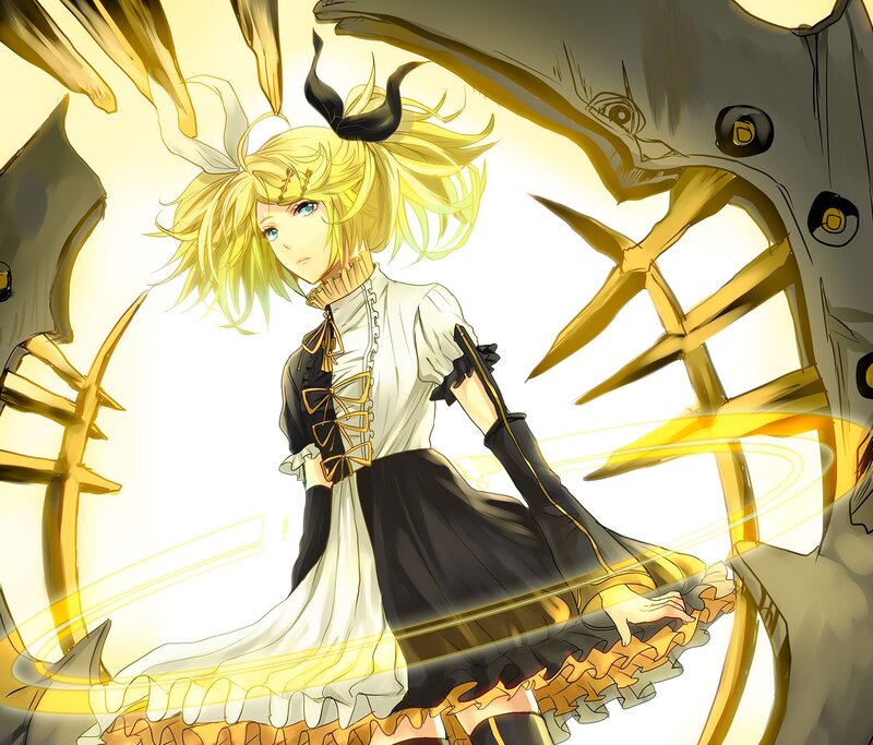 Blonde Anime Girl — Yellow, Dramatic, Golden Wings