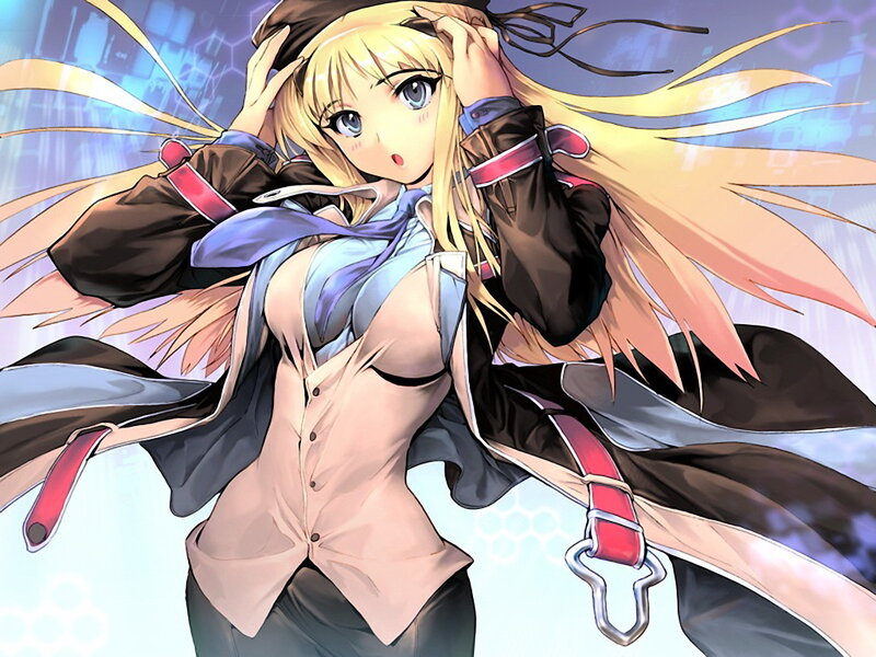 Blonde Anime Girl — Yellow, Dramatic, Long Hair