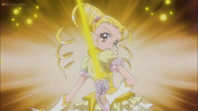 Blonde Anime Girl — Yellow, Dramatic, Yellow Dress