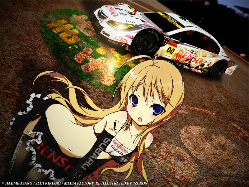 Blonde Anime Girl — Yellow, Dynamic, Night