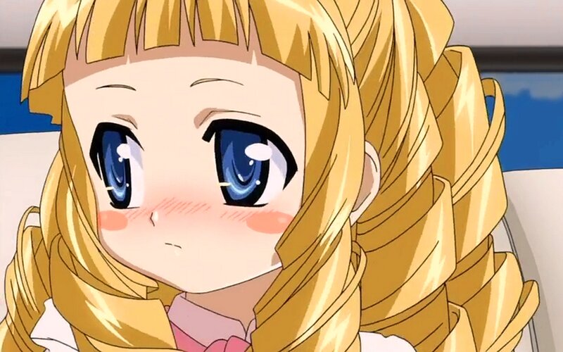 Blonde Anime Girl — Yellow, Innocent, Blue Eyes
