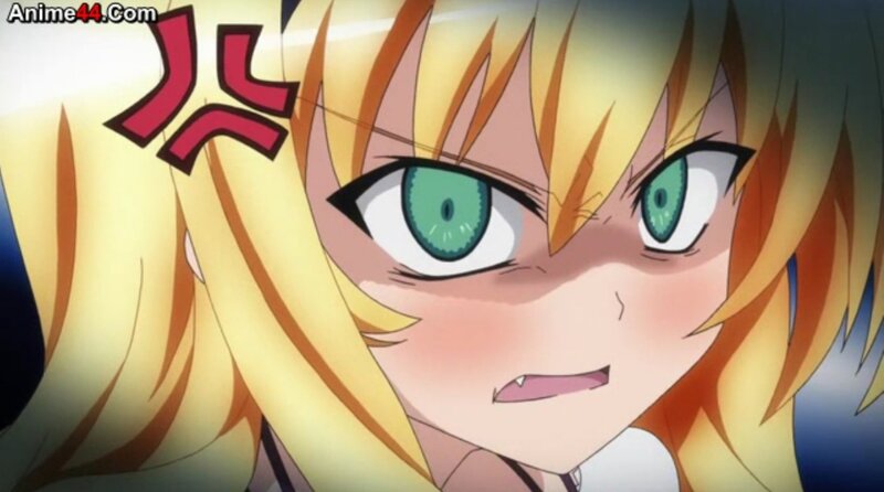 Blonde Anime Girl — Yellow, Intense