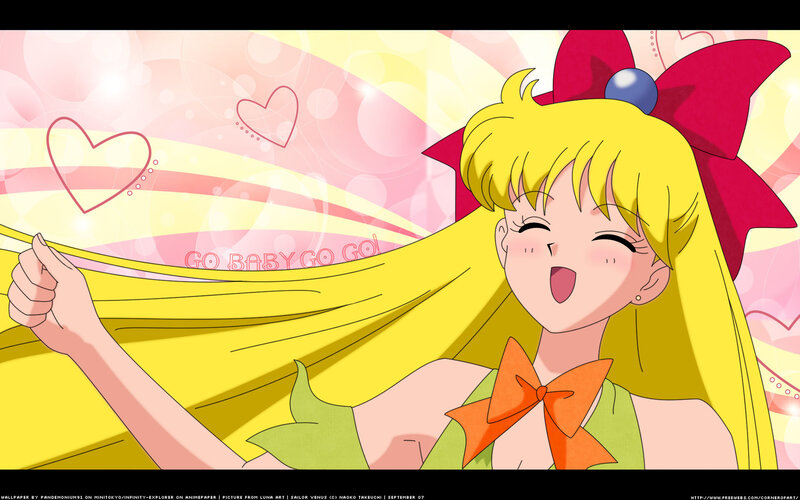 Blonde Anime Girl — Yellow, Joyful