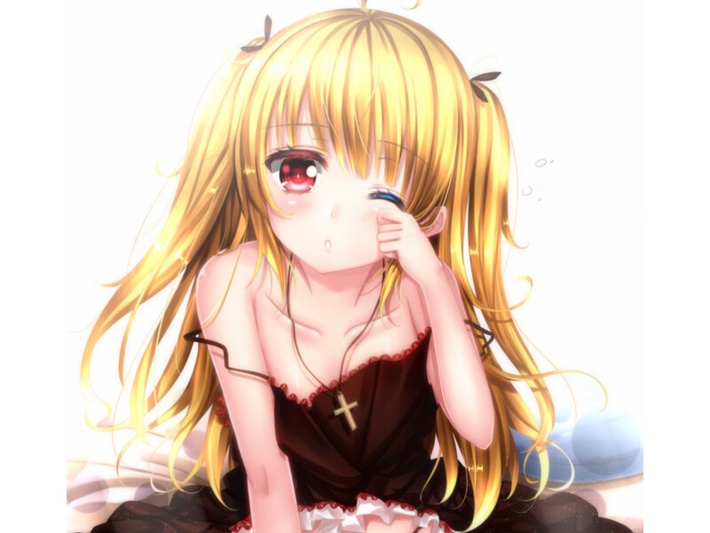 Blonde Anime Girl — Yellow, Melancholic