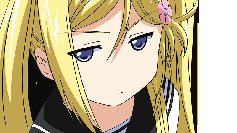 Blonde Anime Girl — Yellow, Neutral, Flower Hair Clip