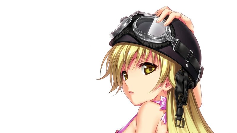 Blonde Anime Girl — Yellow, Neutral, Goggles