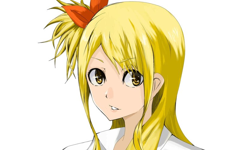 Blonde Anime Girl — Yellow, Neutral, Orange Bow