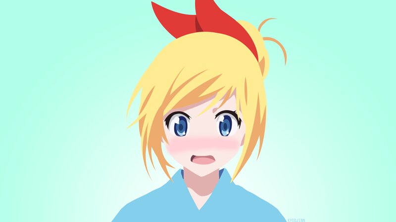 Blonde Anime Girl — Yellow, Neutral, Red Bow