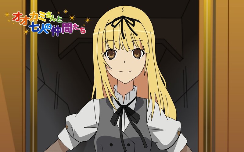 Blonde Anime Girl — Yellow, Neutral, Title Text