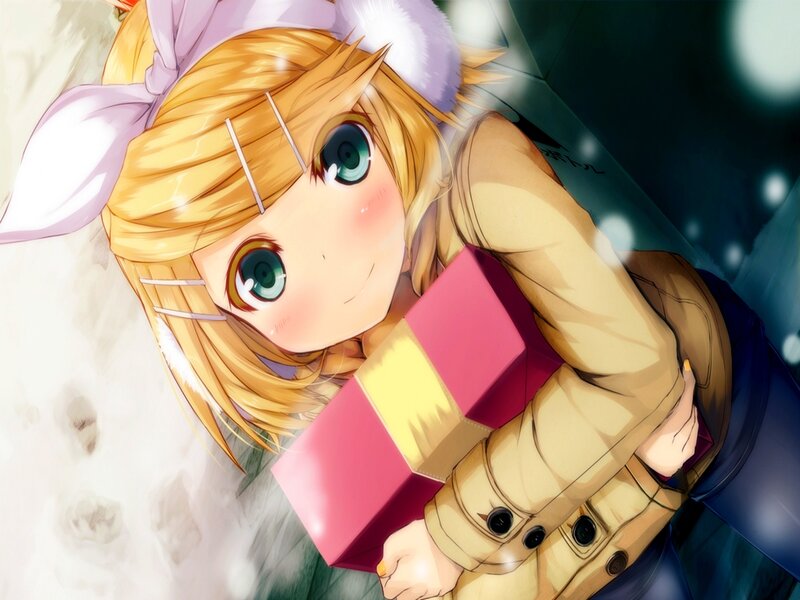 Blonde Anime Girl — Yellow, Peaceful