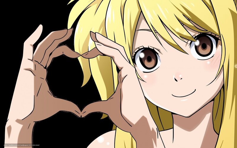 Blonde Anime Girl — Yellow, Playful, Hands